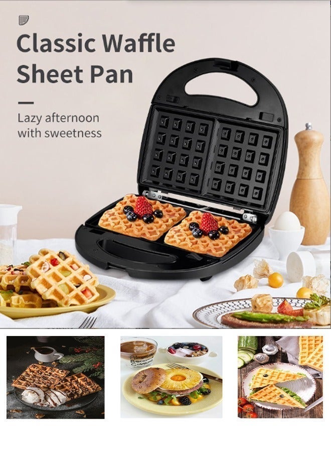 sokany 7-In-1 Anti-Stick Multi Snacks Maker, Sandwich-Grill-Waffle-Donut-Toast-Omelette-Loaf-Cookie Detachable Plates, Sandwich Heater maker for Home Kitchen,2 Slices, 800W SK-BBQ-140, Black. - Image 3